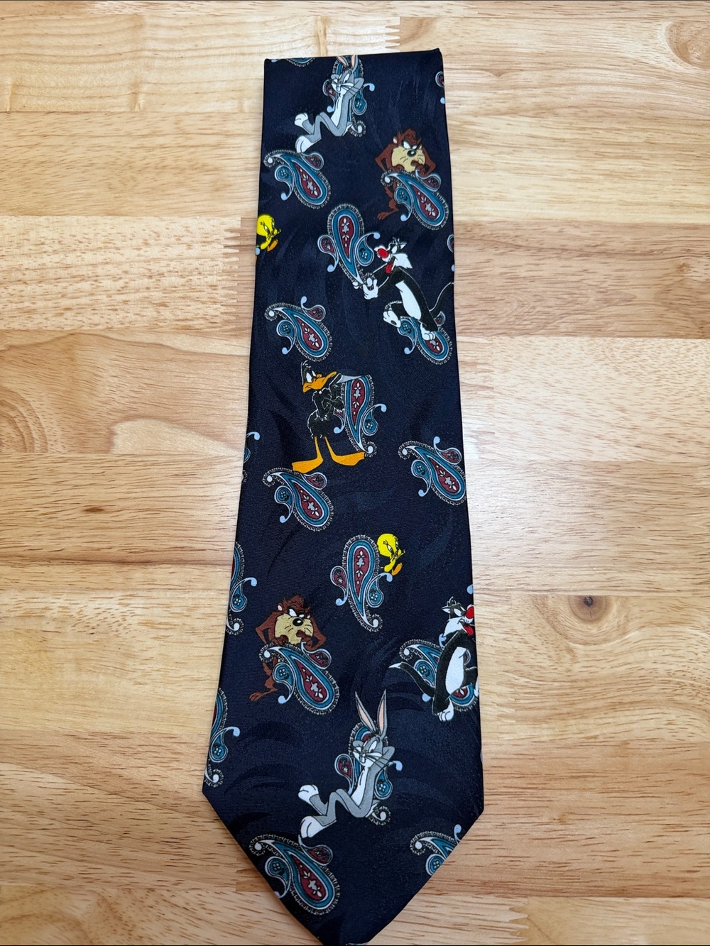 Warner Bros. Blue Looney Tunes Paisley Tie